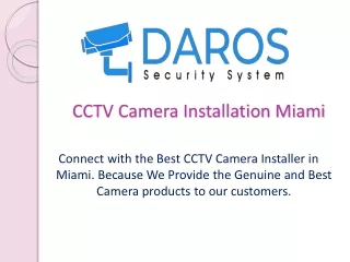 cctv camera installation miami