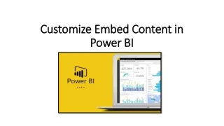 customize embed content in power bi