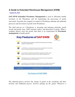 a guide to extended warehouse management ewm