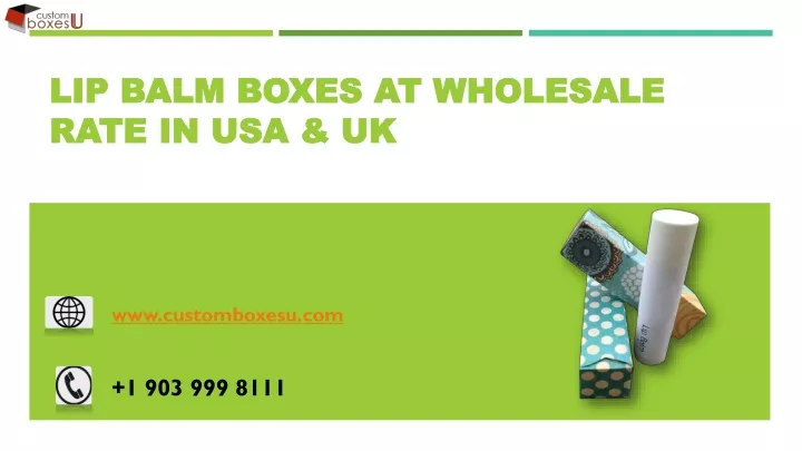 lip balm boxes at wholesale rate in usa uk