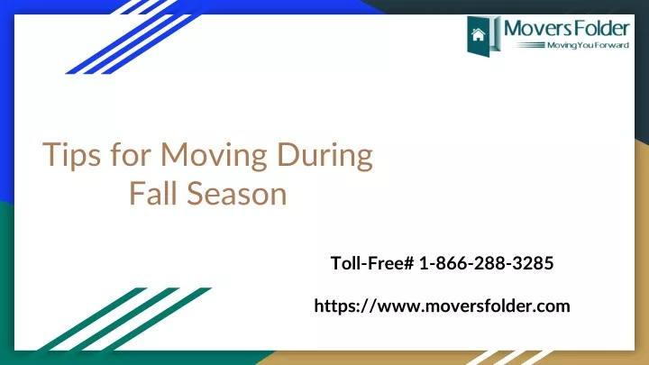 tips for moving during fall season
