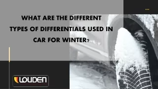 what are the different types of differentials
