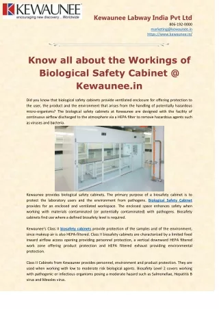 kewaunee labway india pvt ltd