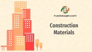 See Your Business Grow by Connecting with Construction Materials Suppliers on TRADOLOGIE.COM