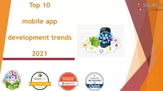 Top 10 mobile app development trends 2021