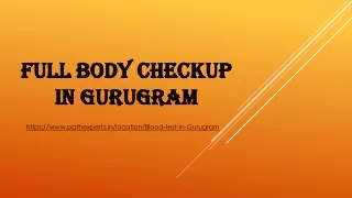 full body checkup in gurugram