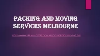 packing and moving services melbourne