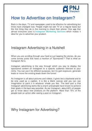 how to advertise on instagram