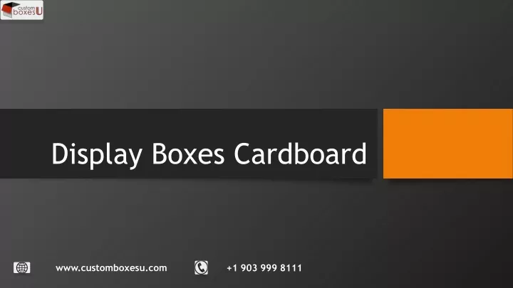 display boxes cardboard