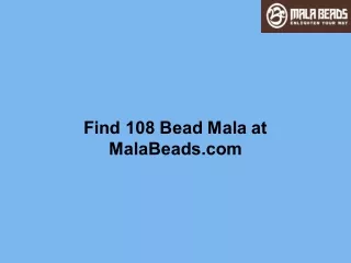 Find 108 Bead Mala at MalaBeads.com