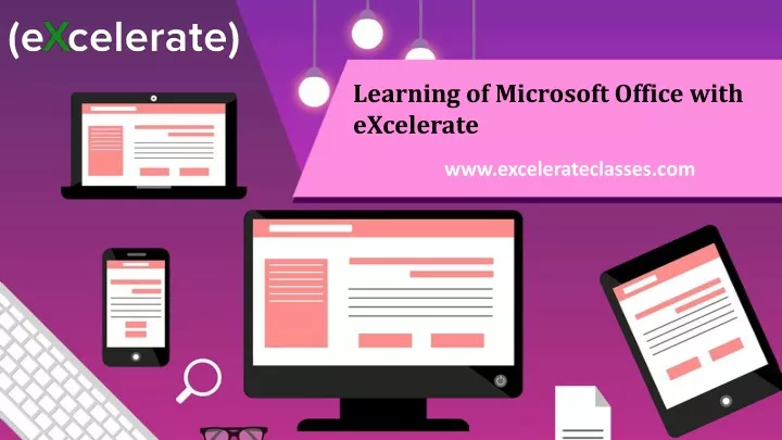 learning of microsoft office with excelerate