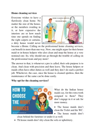 home cleaning services