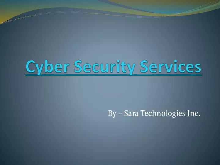 cyber security services