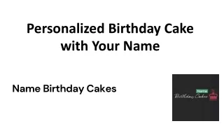 Birthday Cake with Your Name