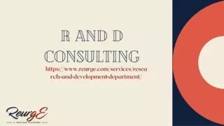 R & D Consulting: