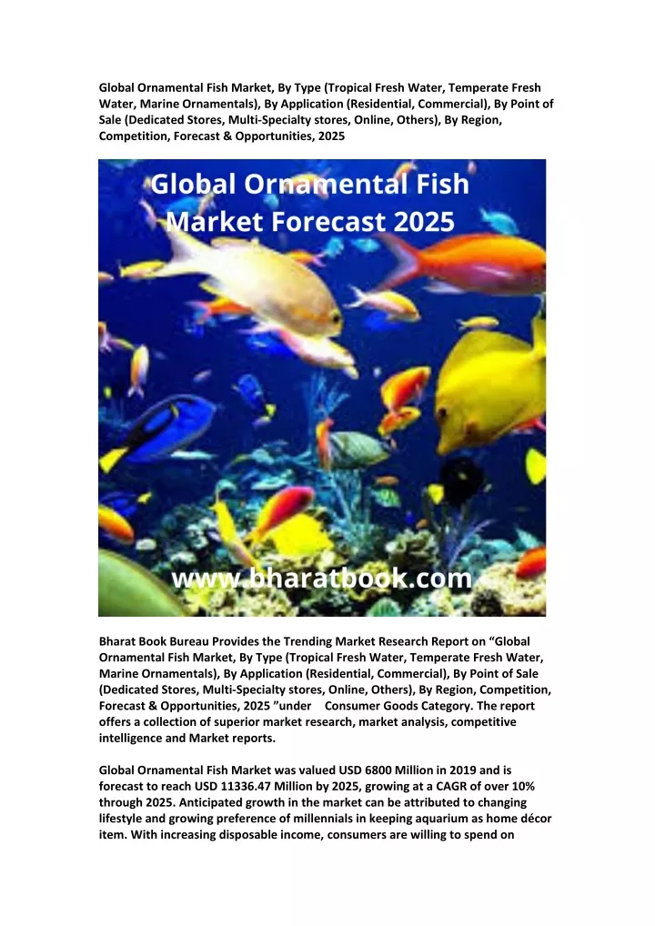global ornamental fish market by type tropical