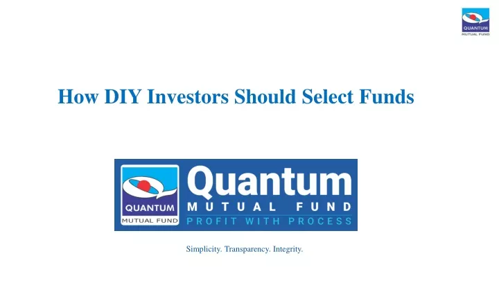 how diy i nvestors s hould s elect funds