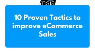 10 Proven Tactics to improve eCommerce Sales