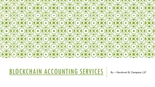 blockchain accounting services