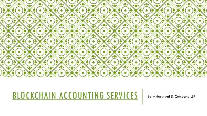 blockchain accounting services