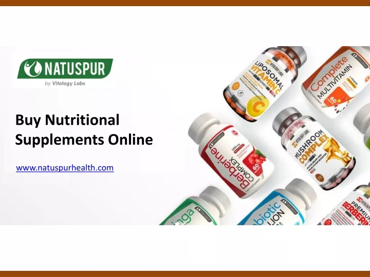 buy nutritional supplements online