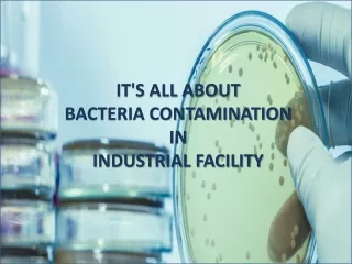 IT'S ALL ABOUT  BACTERIA CONTAMINATION  IN  INDUSTRIAL FACILITY