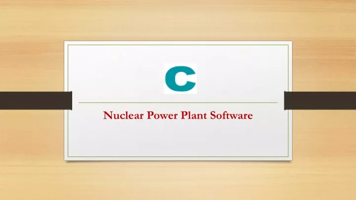 nuclear power plant software