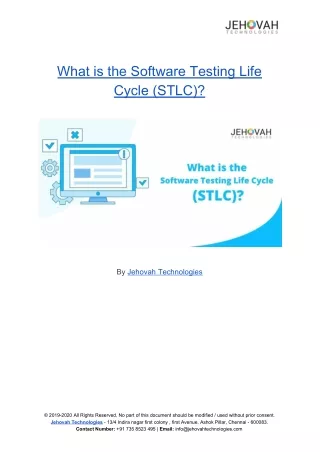 What is the Software Testing Life Cycle (STLC)?