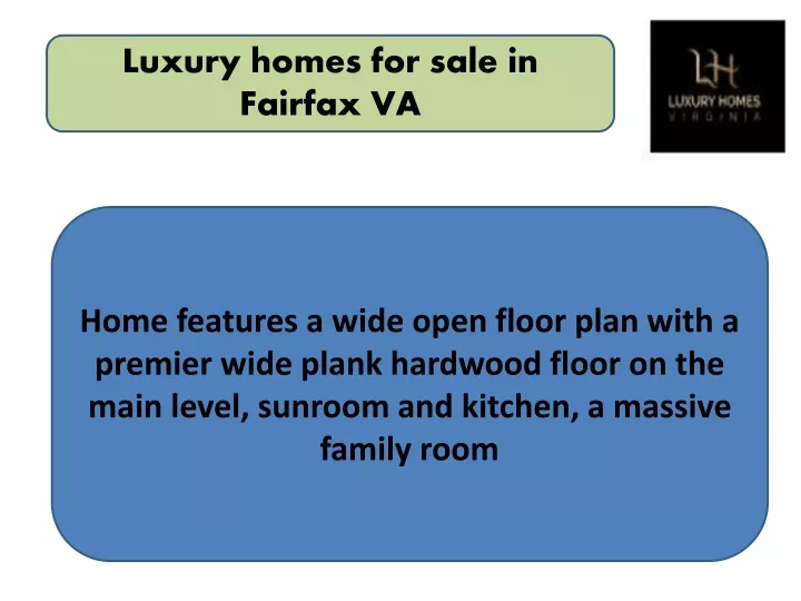 PPT Luxury homes for sale in Fairfax VA PowerPoint Presentation, free