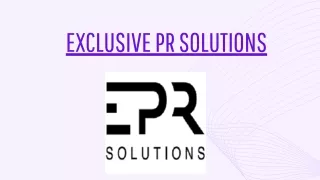 Exclusive PR solutions - Top SEO company in New York