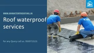 Roof waterproofing services in chandigarh