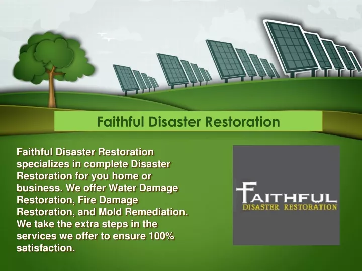 Faithful Disaster Restoration Billings Mt PPT - Water Damage Billings MT PowerPoint Presentation, free download