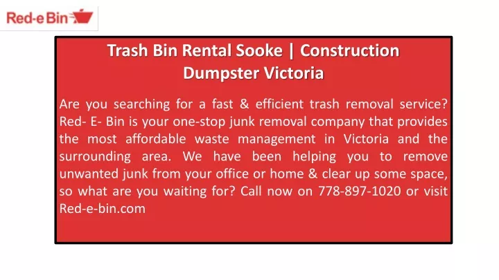 trash bin rental sooke construction dumpster