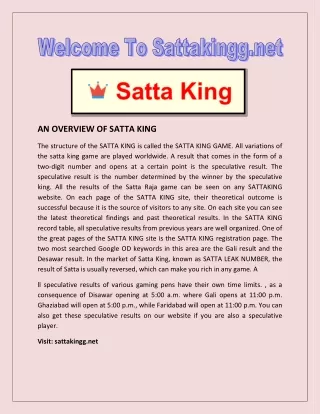 Meet knowledgeable Satta King players