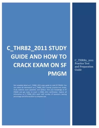c thr82 2011 study guide and how to crack exam