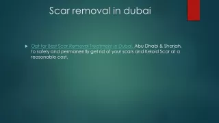 scar removal in dubai
