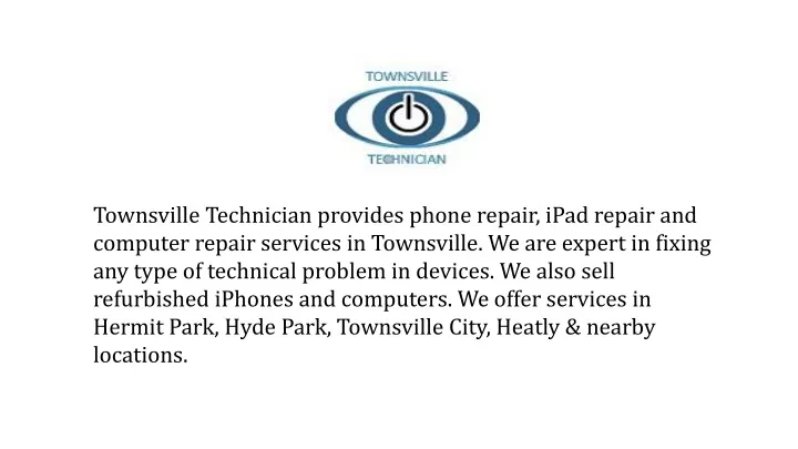 townsville technician provides phone repair ipad