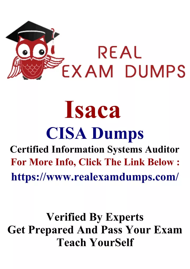 isaca cisa dumps certified information systems