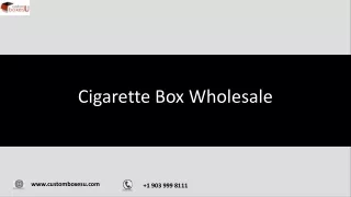 cigarette box wholesale
