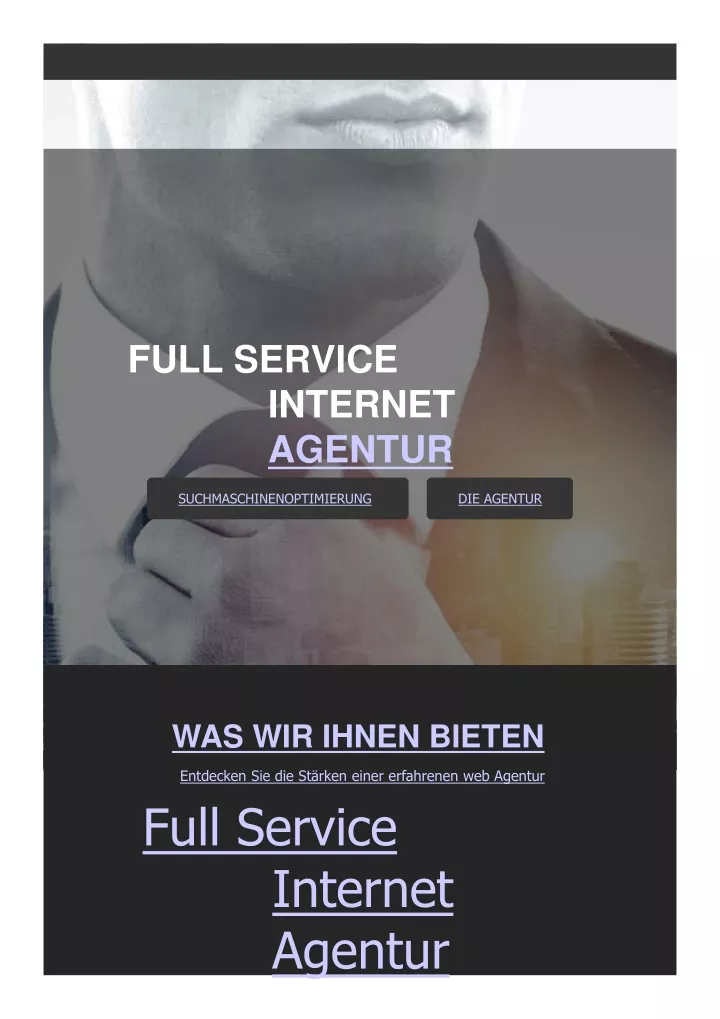 full service internet agentur