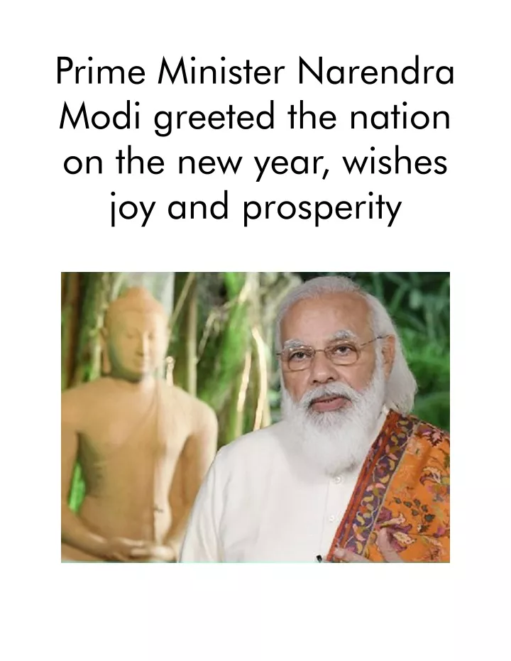 prime minister narendra modi greeted the nation