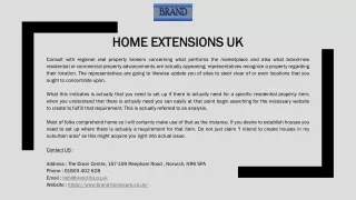 home extensions uk