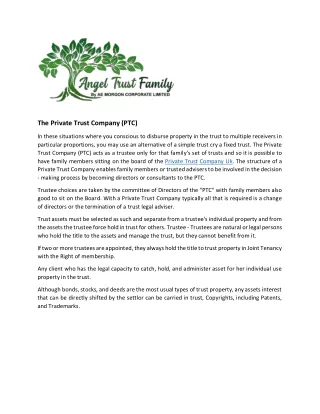 the private trust company ptc