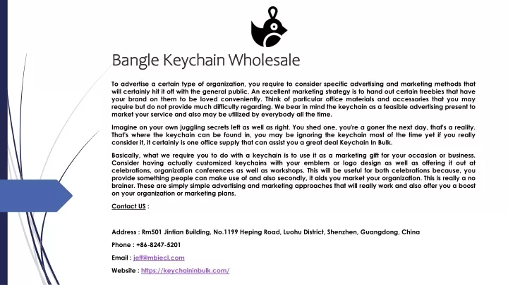 bangle keychain wholesale