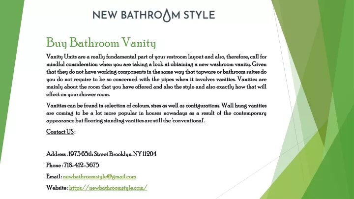 buy bathroom vanity