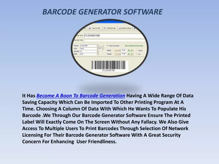 barcode generator software