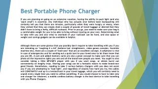 best portable phone charger