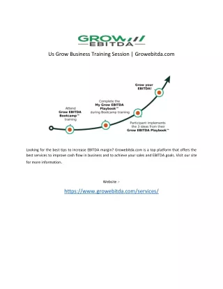 Us Grow Business Training Session | Growebitda.com