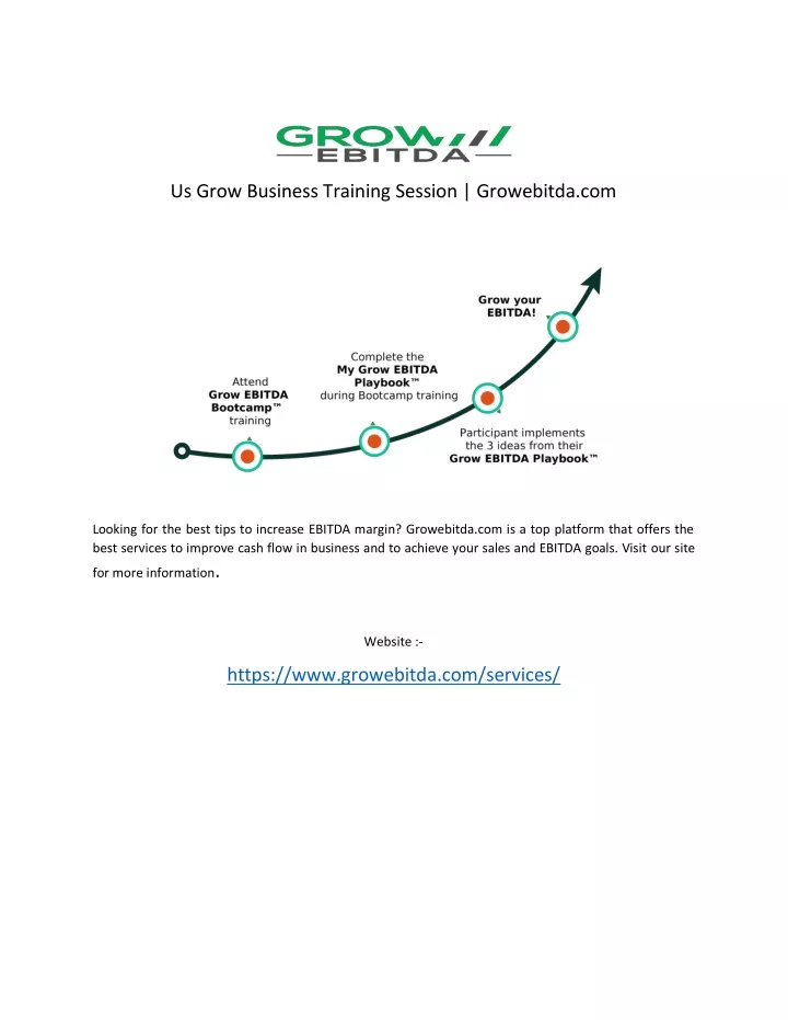 us grow business training session growebitda com