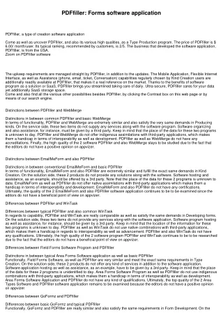 pdffiller forms software application